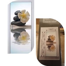 Türdekofolie "Blume miit Steinen"