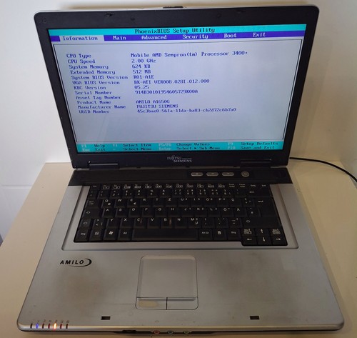 Fujitsu siemens amilo a1650g - siemens,
