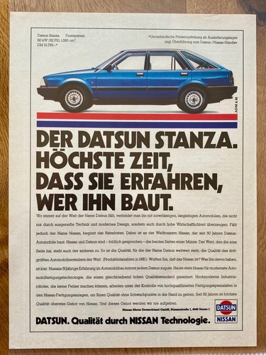 Datsun stanza nissan - datsun,
