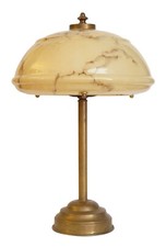 Unikat Art Deco Schreibtischleuchte "DRESDEN" Messinglampe Berlin Tischlampe