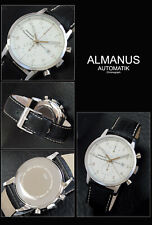 ALMANUS Automatik Chronograph Flieger Herrenuhr Swiss made KaliberValjoux