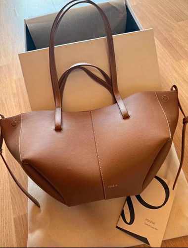 Polène cyme mini leder - cyme, braun
