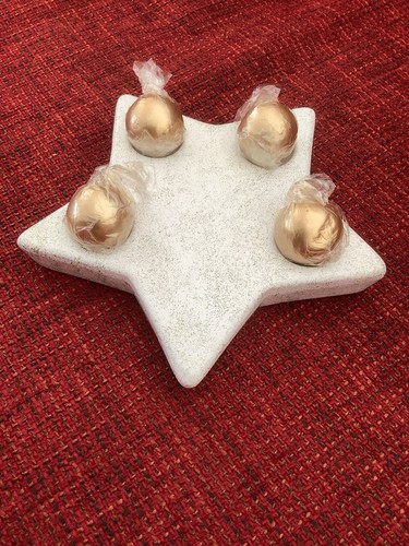 Adventskranz porzellan keramik - adventskranz,