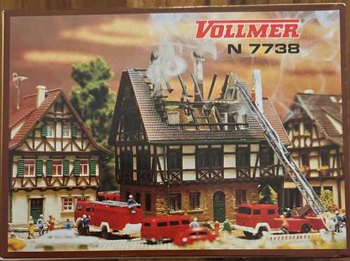 Vollmer 7738 brennendes haus - vollmer,