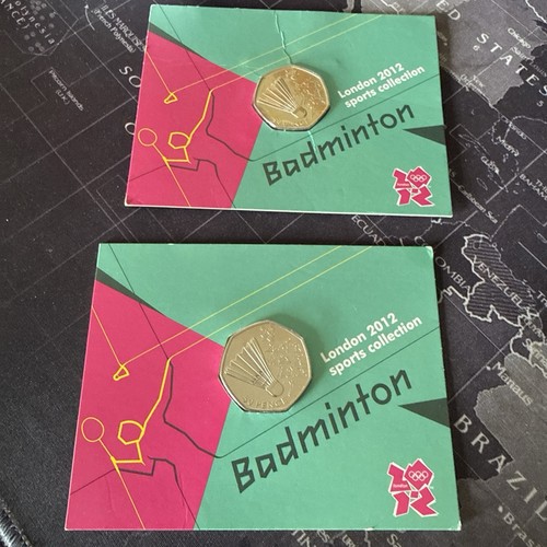 2011 badminton 50p münze - 50p,