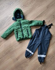 SET Winterjacke und Matschhose / Buddelhose für Jungen Mädchen 98 Herbst Winter