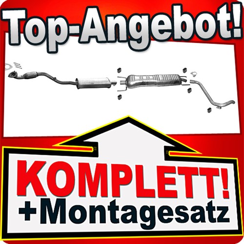 Auspuff für opel combo - combo, 1.6