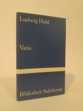 Varia [Neubuch] Hohl, Ludwig: