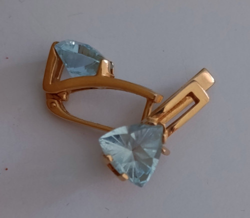 Ohrringe rotgold 14k 585 echt - ohrringe,