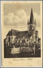 Feldpostkarte ~1914/18 Sissone Aisne Kirche Frankreich Westfront 1. Weltkrieg