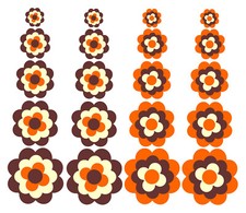 Blumen Aufkleber Pril blume Prilblumen Retroblume 20 Stück Set  Autoaufkleber