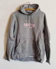 Hoodie Nike M 40 Grau Rosa