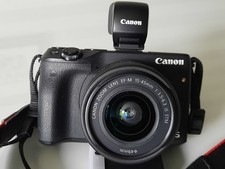 Canon EOS M3 24.2MP Spiegellose Digitalkamera, mit Aufstecksucher schwarz