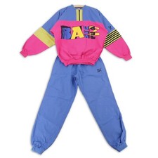 Puma Jogginganzug Damen Gr. 3 Basic Retro 70er Vintage Lila Freizeit Baumwolle