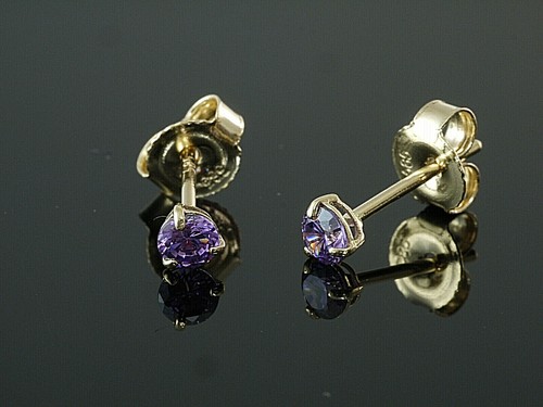 585 gold mini ohrstecker mit - ,