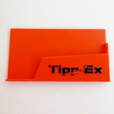 Vintage Tipp-Ex Korrektur Papier Tablett Tippex Halter orange