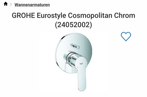 Wannenamatur grohe eurostyle - wannenamatur,