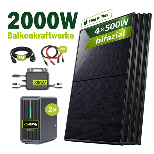 2000watt balkonkraftwerk mit - 2000watt,