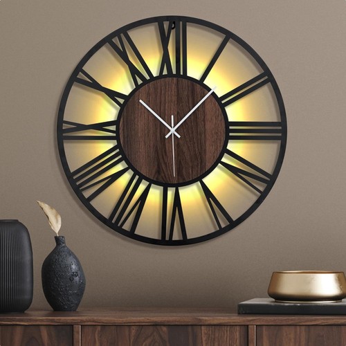 Leuchtende wanduhr 60 - wanduhr,