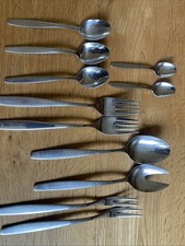 WMF Lüneburg Edelstahl Besteck 3 Kaffeelöffel 2 Espressolöffel 1 Salatbesteck 2 