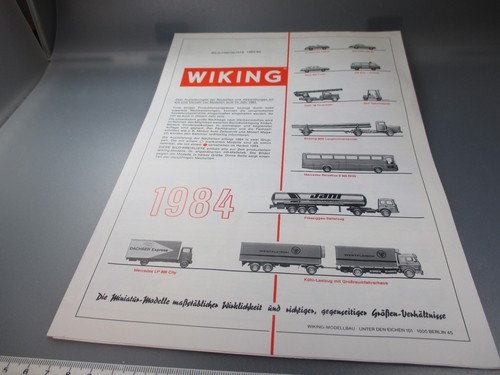 Wiking bildpreisliste 1984 - wiking:,