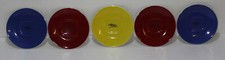 Alfredo Unterteller 5 Stück 2xBlau,2xRot,1xGelb gebraucht 