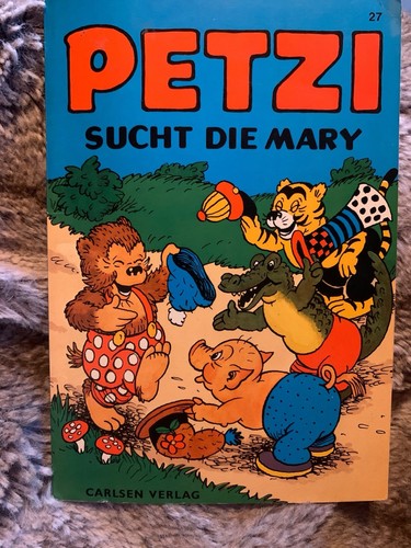 Vintage kinderbuch petzi - kinderbuch, „petzi