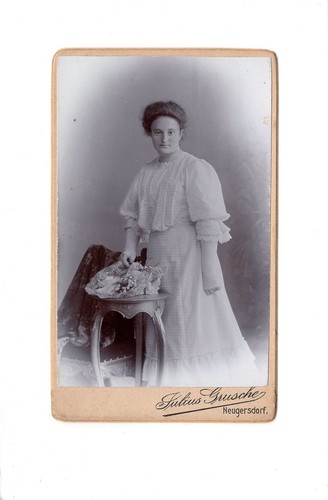 Cdv foto damenportrait feine - foto,