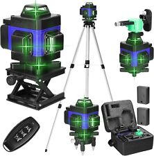 "Mulcort 16 Linien Kreuzlinienlaser mit Stativ, IP54, 2400mAh Akku, Wasserwaage,