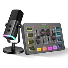 XLR Streaming Mikrofon und Gaming Audio Mixer USB Dynamisch Microphone PC Mixer