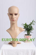  männliche Schaufensterpuppe Deko-Kopf Perückenkopf Glatze Mann Kopf MD-2 Deko