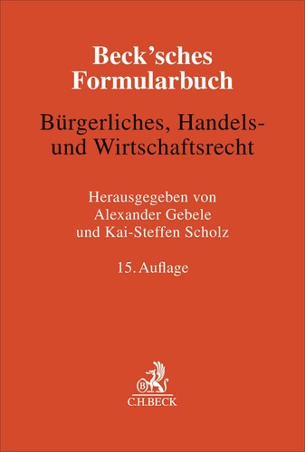 Beck sches formularbuch - beck'sches,