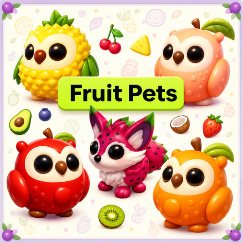 Adopt fruit pets - pets, owl