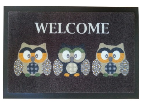 Fußmatte eule eulen welcome - fußmatte,