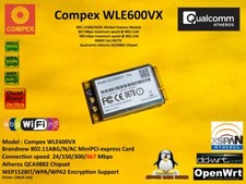 Compex WLE600VX Minipci-express QCA9882 802.11AC 876 Mbps Dualband Linux Wifi