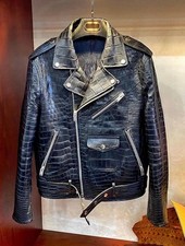 Herren Schwarz Krokodil Muster