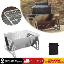 Mini Grill Outdoor Camping Grillen Edelstahl-Grillen Campinggrill Survival Kohle