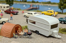 Wiking Wohnwagen Knaus grauweiß Glas geraucht ab 1972