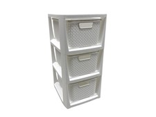 Rattan-Kommode mit 3