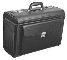 PILOTENKOFFER AKTENKOFFER KOFFER  ZAHLENSCHLOSS SYNTHETIK  SCHWARZ 7039XL XXL