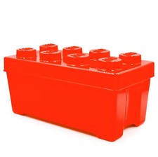 LEGO Box Aufbewahrung - LEGO Box - Aufbewahrungsbox mit Deckel Ordnungsboxen rot