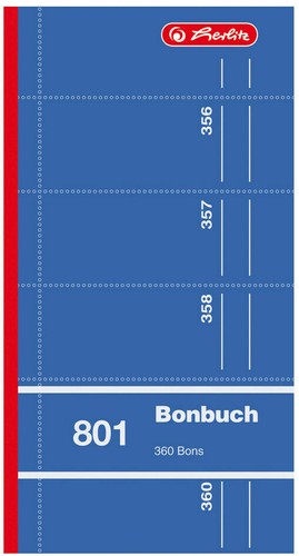 Herlitz bonbuch 801 - nr.,