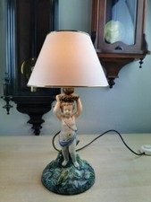 Figurenlampe Tischlampe Majolika T7097