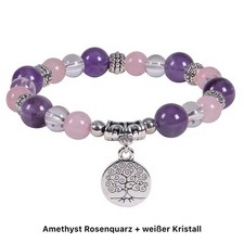 Amethyst + Rosenquarz +