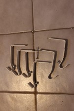 6× Wandbeschläge /