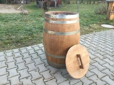 Neues Kastanienfaß 100 Ltr. Holzfaß,Regentonne,Wasserfass,Fass,Weinfaß, Tischfaß