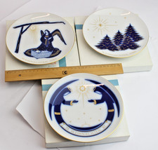 3 stk Weihnachtsteller KPM