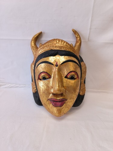 Vintage holzmaske wandmaske - vintage,
