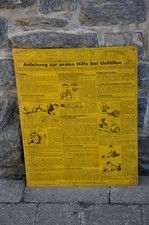 Altes Blechschild DDR 50er