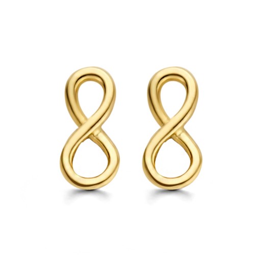 Infinity ohrstecker gelbgold - ohrstecker,